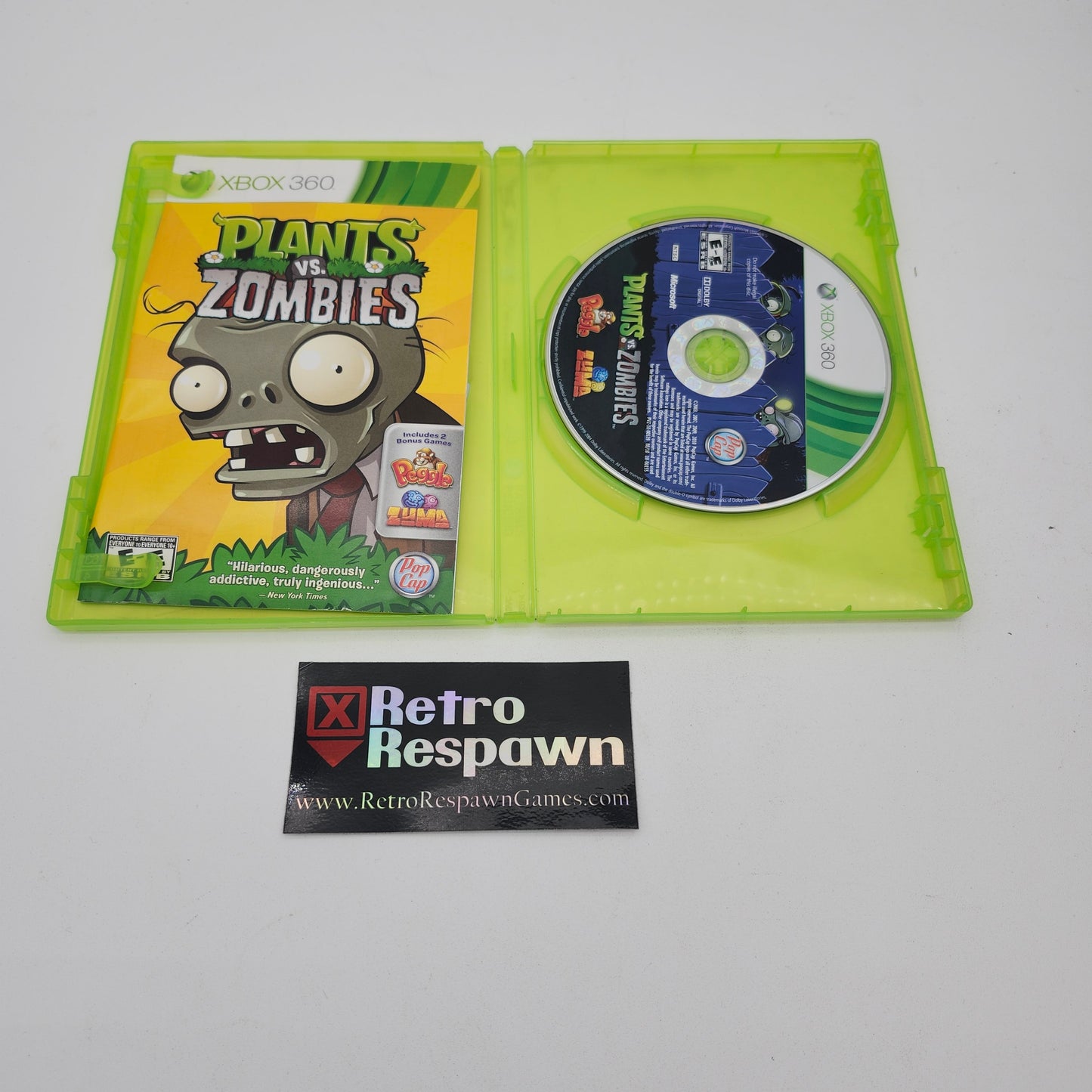 Plants vs. Zombies - Xbox 360 (Complete)