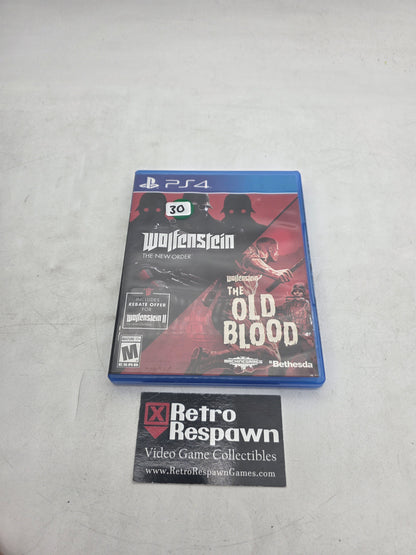 Wolfenstein The New Order and The Old Blood - Playstation 4 (Complete)