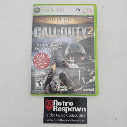 Call of Duty 2 [Game of the Year] - Xbox 360 (Complete)