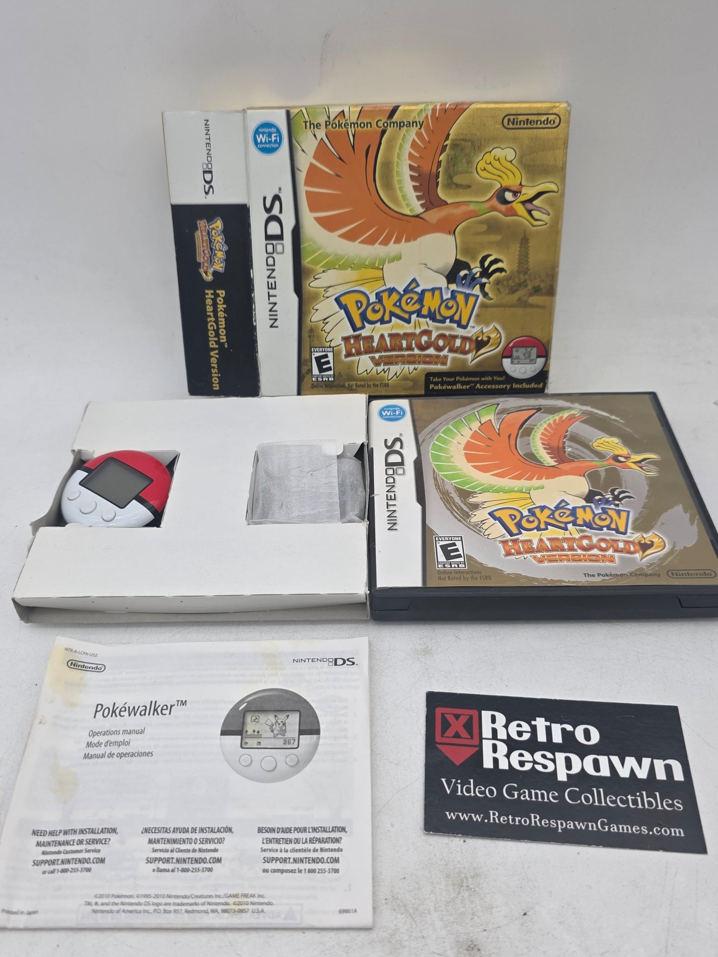 Pokemon HeartGold Version [Pokewalker] - Nintendo DS (Complete)