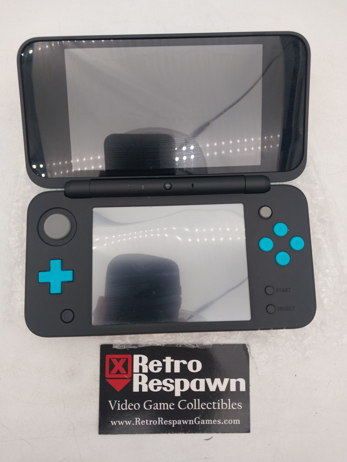 New Nintendo 2DS XL Black & Turquoise - Nintendo 3DS (Complete)
