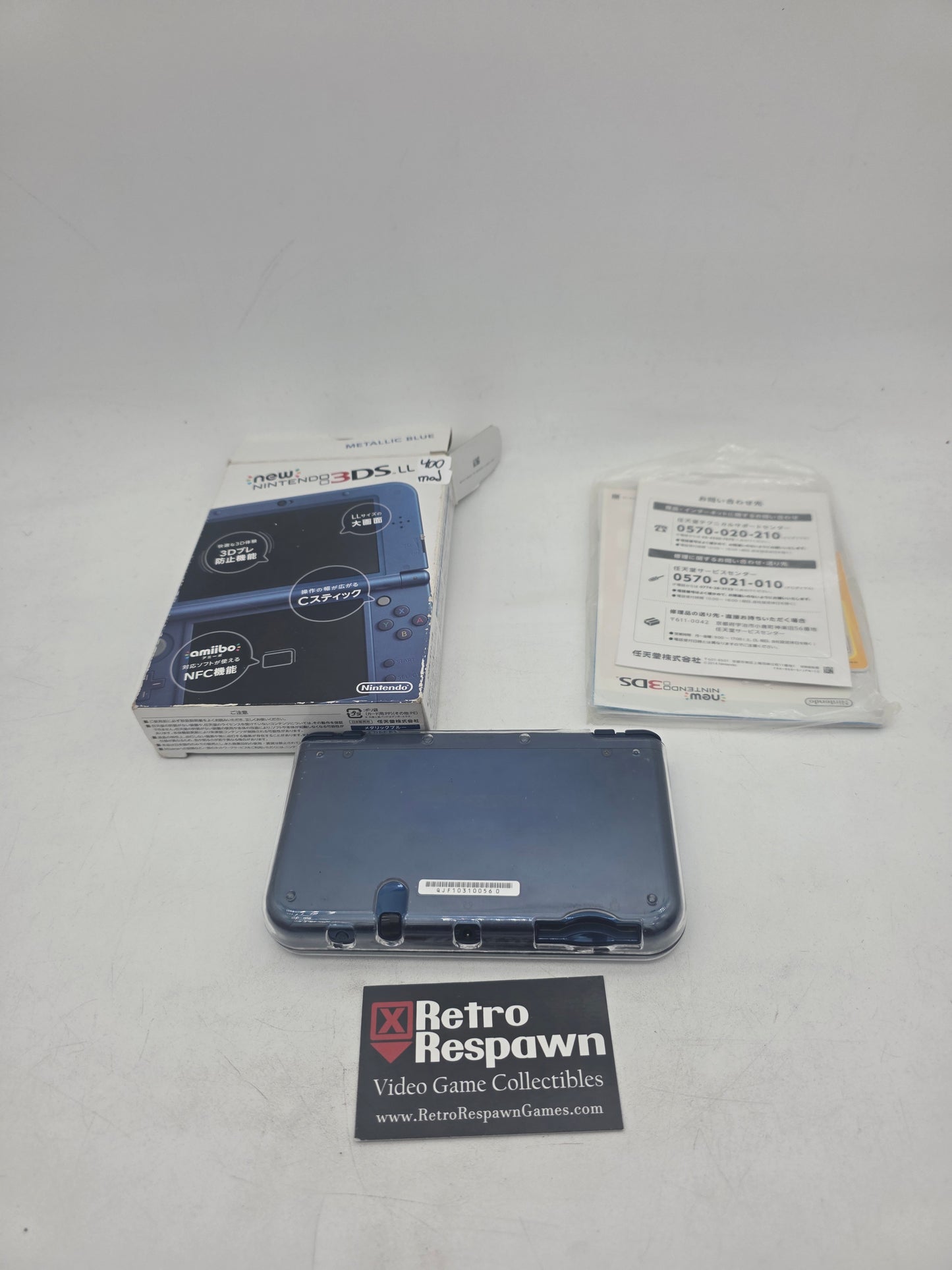 Modded Metallic Blue New Nintendo 3DS - JP Nintendo 3DS (Complete)