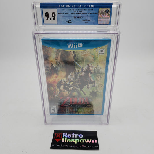 Zelda Twilight Princess HD - Wii U (Graded CGC 9.9 A++)