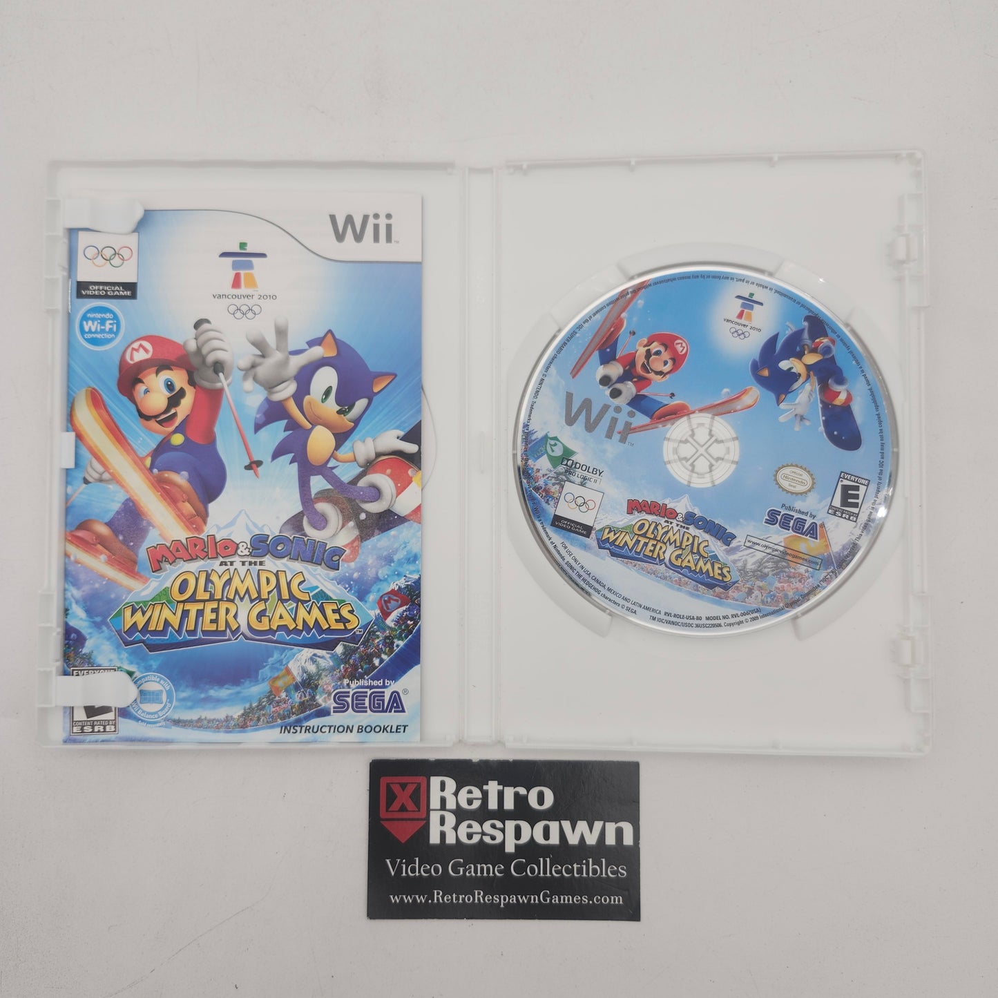 Mario and Sonic at the Olympic Winter Games - Wii (Complete)
