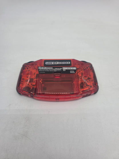 IPS Modded Transparent Red Gameboy Advance - Gameboy Advance (Console Only)