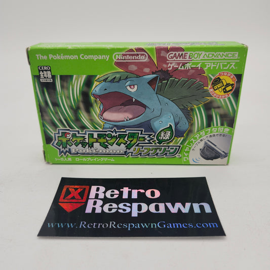 Pokemon Leaf Green - JP GameBoy Advance (Complete)