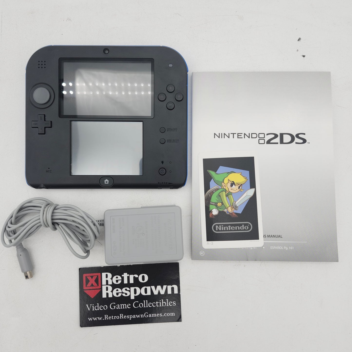 Nintendo 2DS Black & Blue [Included Mario Kart 7] - Nintendo DS (Complete)