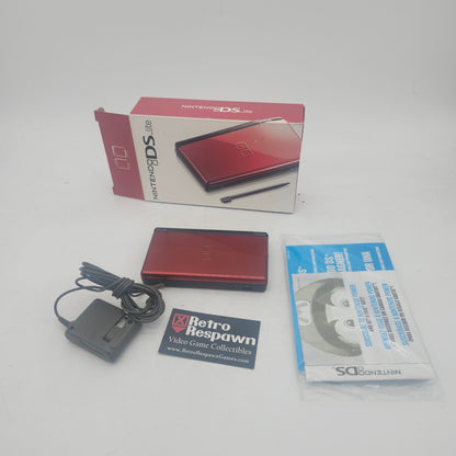 Red Crimson & Black Nintendo DS Lite - Nintendo DS (Complete)