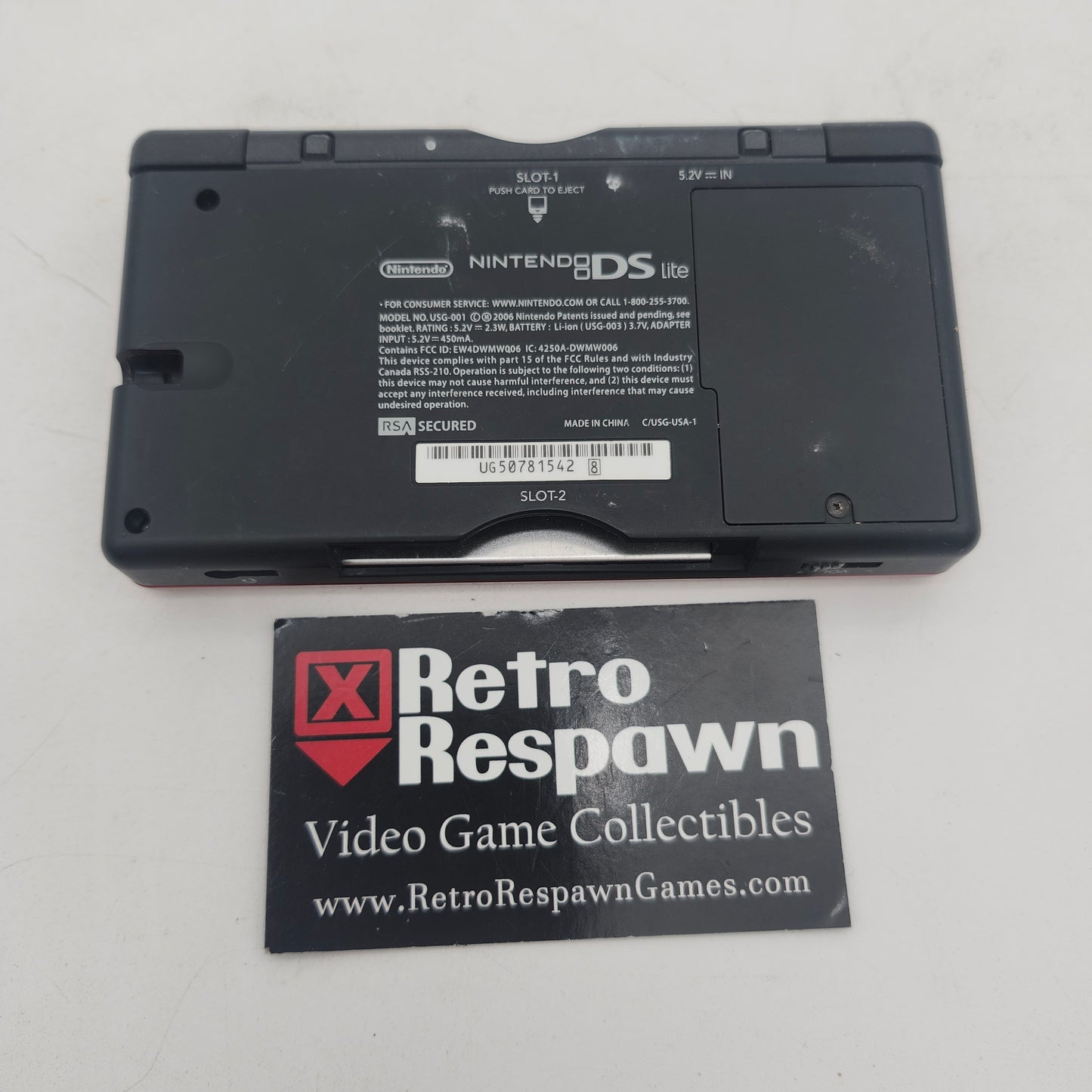 Red and Black Nintendo DS Lite - Nintendo DS (Console+Charger)