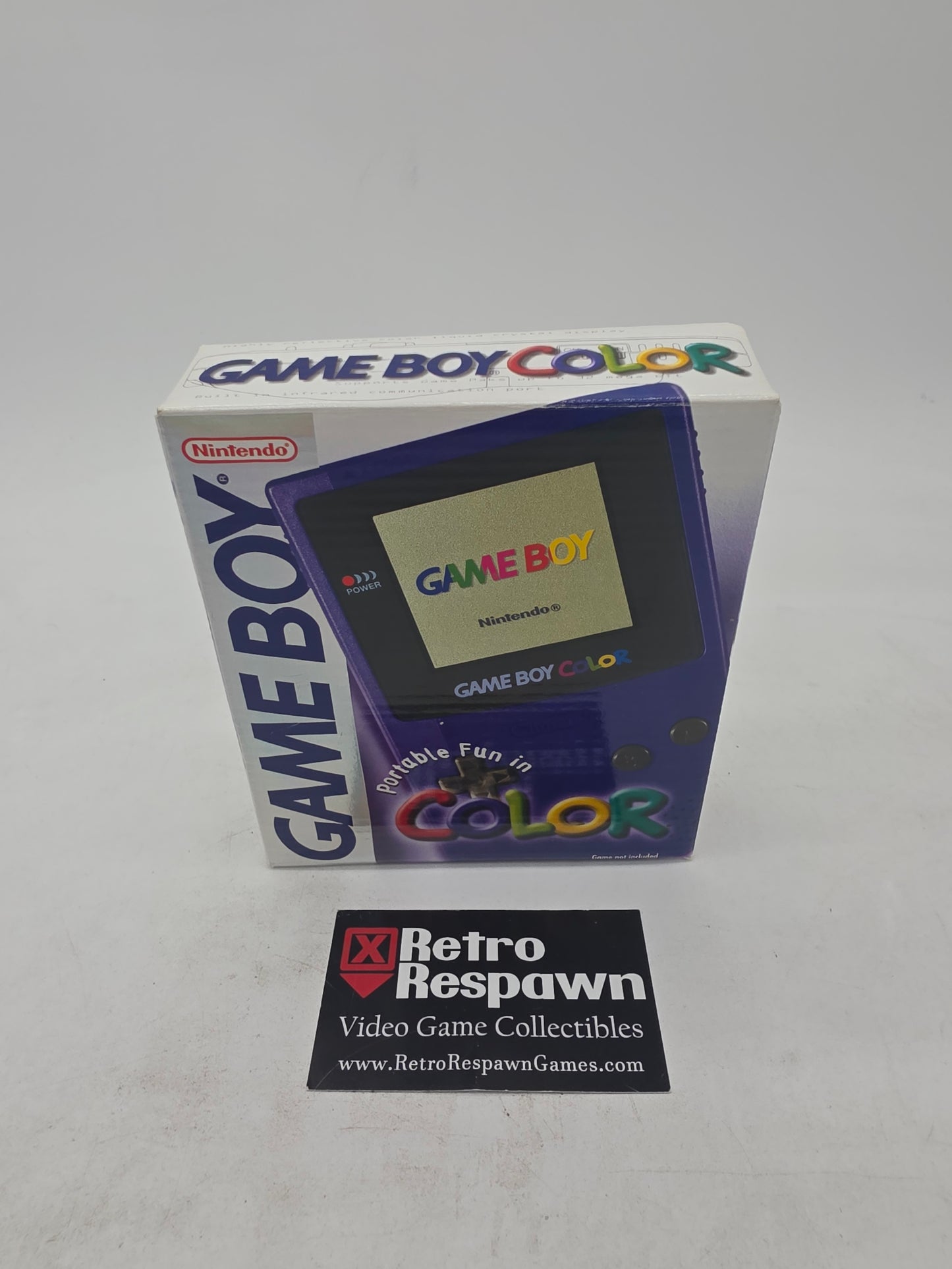 Backlit Game Boy Color Grape - GameBoy Color (Complete)