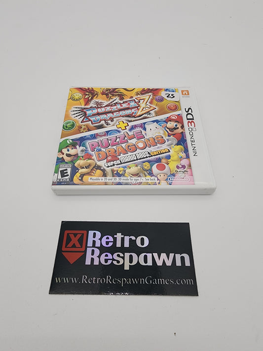 Puzzle & Dragons Z + Puzzle & Dragons: Super Mario Bros. Edition - Nintendo 3DS (Complete)