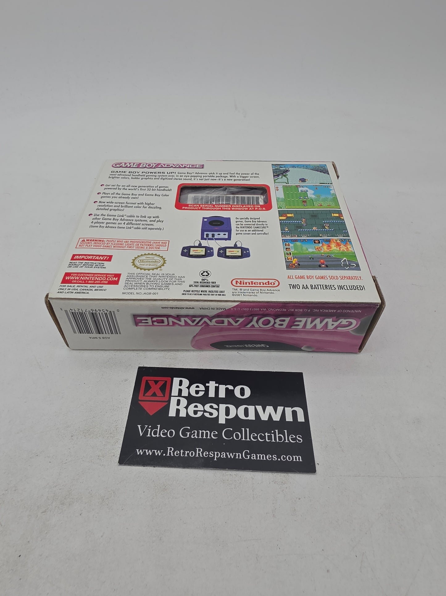 Fuschia Pink Gameboy Advance System - Gameboy Advance (Complete)