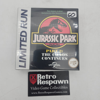 Jurassic Park Part 2: The Chaos Continues [Limited Run] - GameBoy (Sealed)