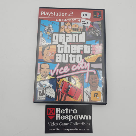 Grand Theft Auto Vice City [Greatest Hits] - Playstation 2 (Complete With Map)
