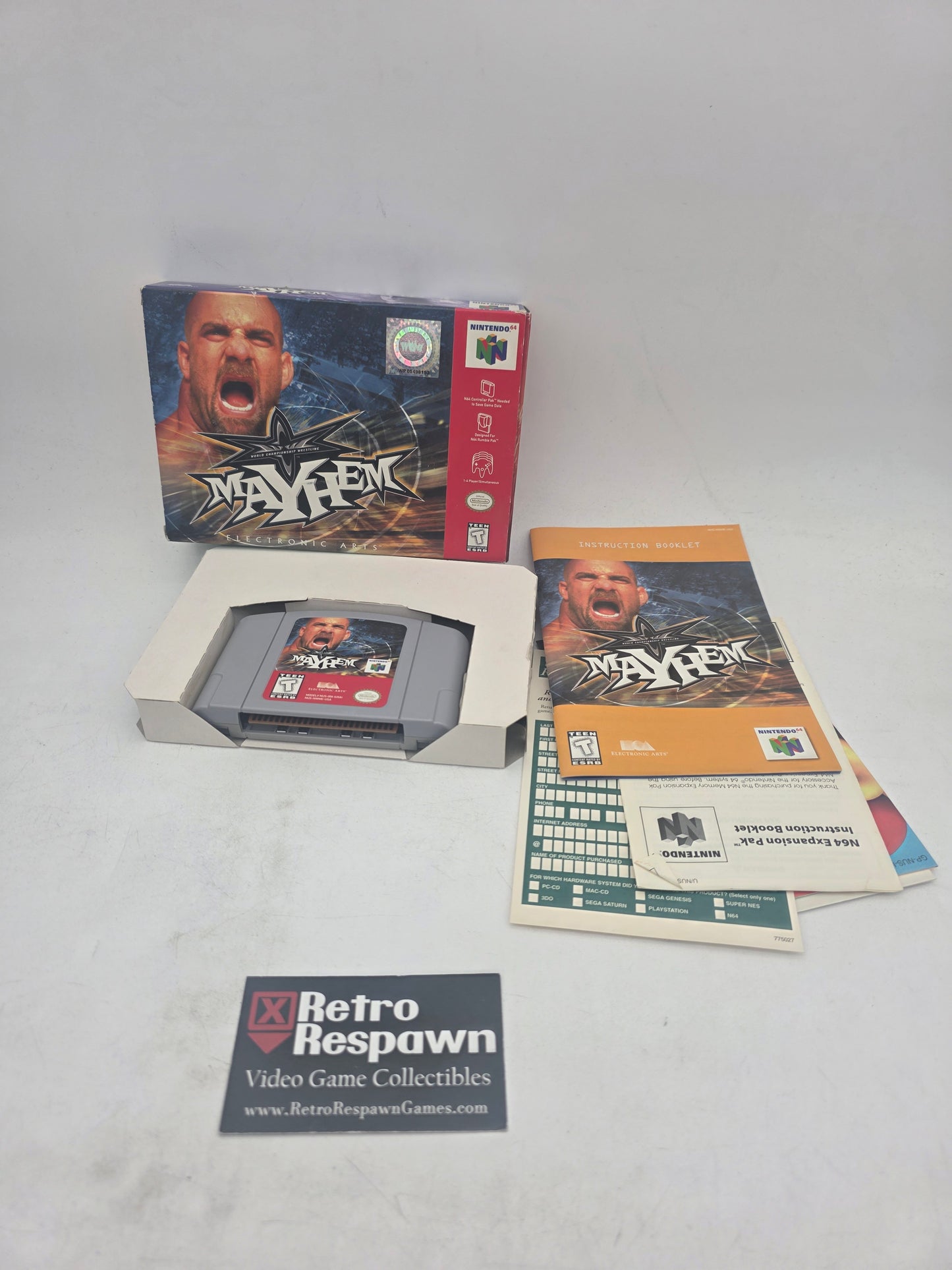 WCW Mayhem - Nintendo 64 (Complete)