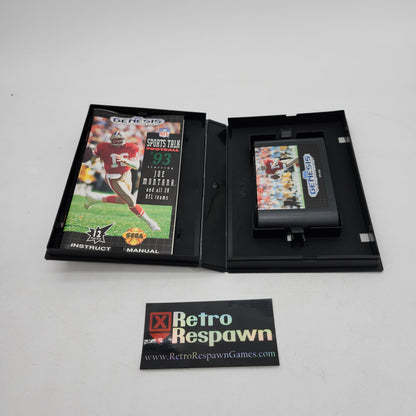 Sports Talk Football '93 Starring Joe Montana - Sega Genesis (Complete)