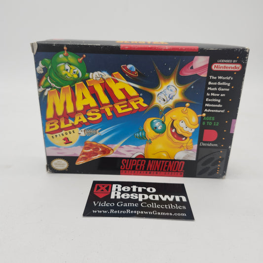 Math Blaster Episode 1 - Super Nintendo (Missing Manual)