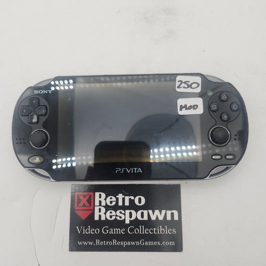 Black Modded PSVita 1000 - PS VITA (Console + Charger)