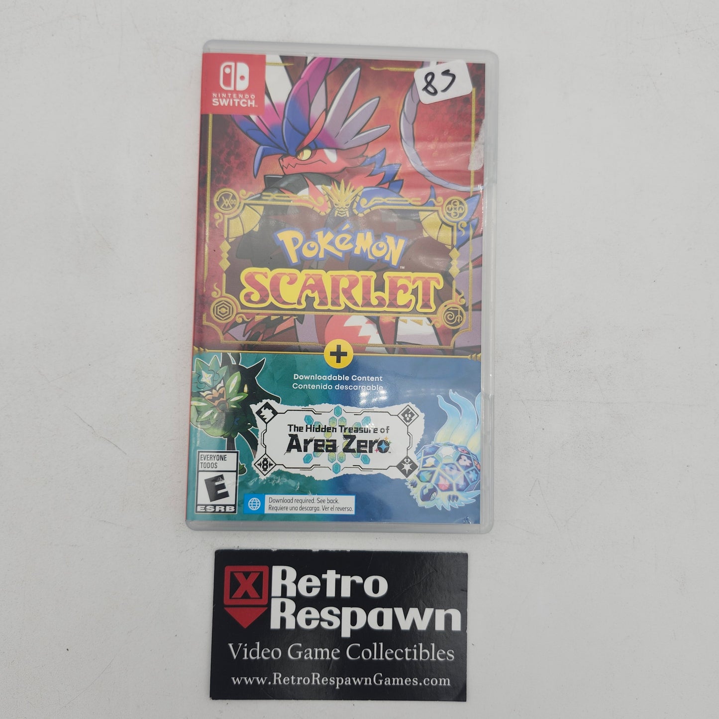 Pokemon Scarlet + The Hidden Treasure of Area Zero - Nintendo Switch (Complete)