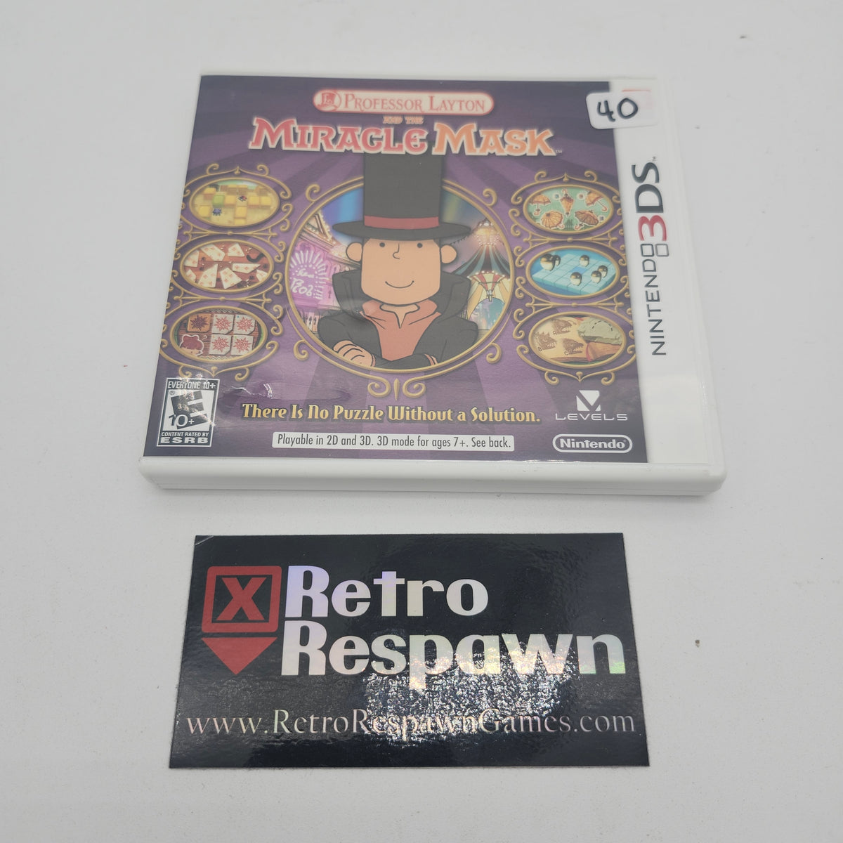 Professor Layton and The Miracle Mask - Nintendo 3DS (Complete)