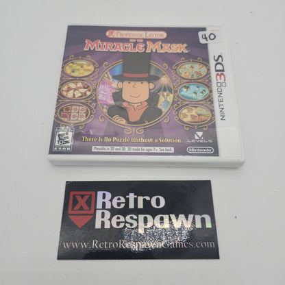 Professor Layton and The Miracle Mask - Nintendo 3DS (Complete)