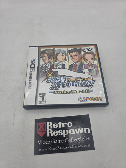Phoenix Wright: Ace Attorney Justice For All - Nintendo DS (Complete)