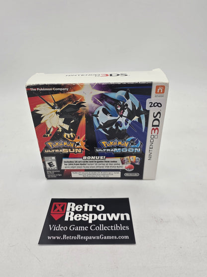 Pokemon Ultra Sun & Pokemon Ultra Moon Dual Pack - Nintendo 3DS (Complete)
