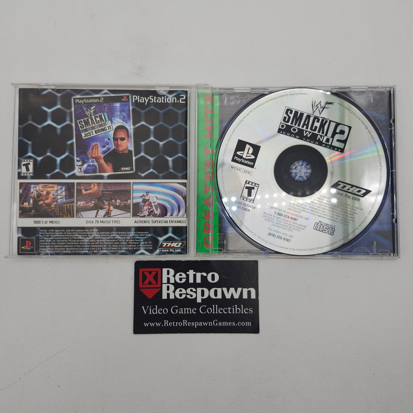 WWF Smackdown 2: Know Your Role [Greatest Hits] - Playstation (Complete)