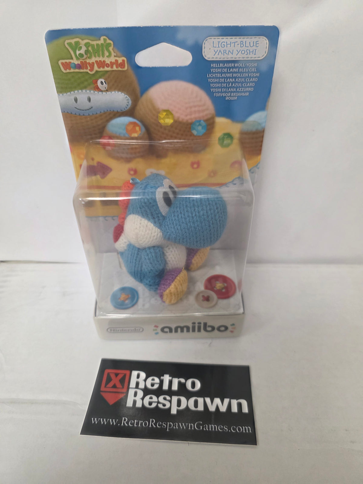 Light-Blue Yarn Yoshi - Amiibo (Sealed)
