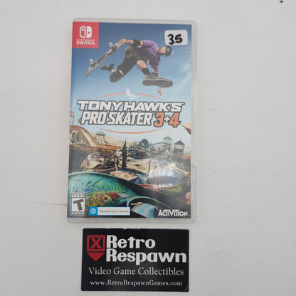 Tony Hawk's Pro Skater 3 + 4 - Nintendo Switch (Complete)