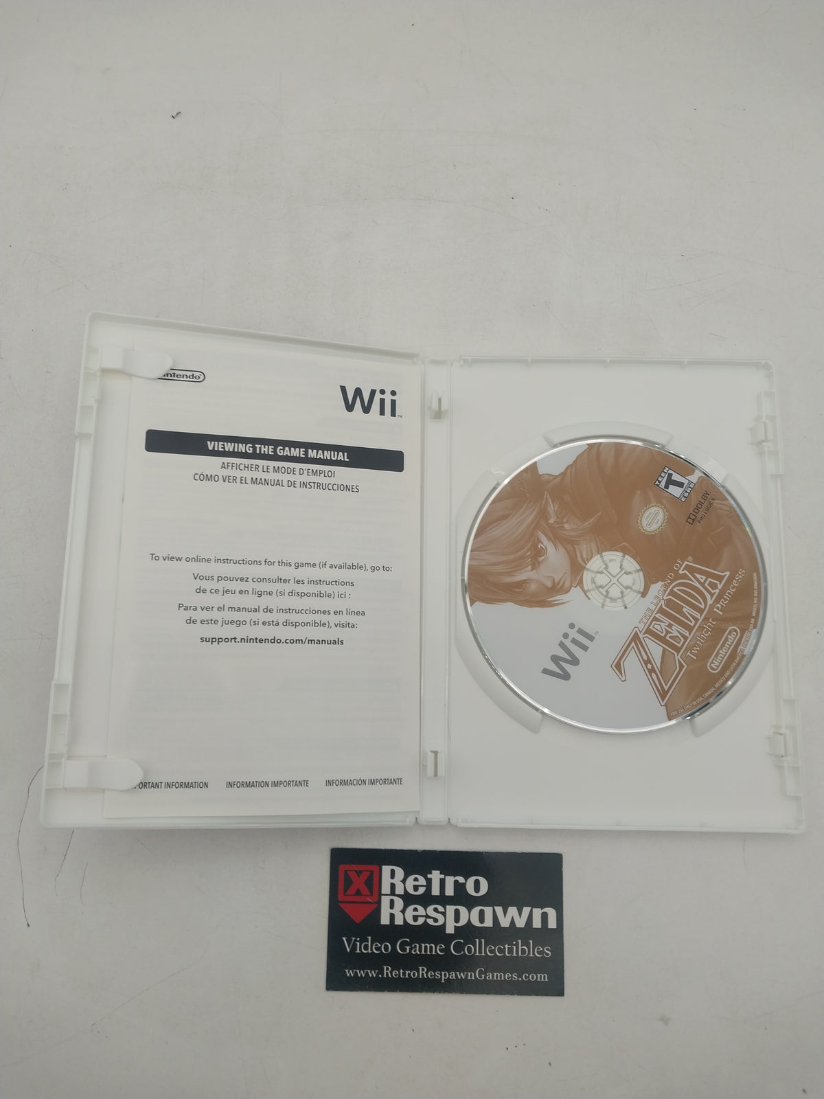 Zelda Twilight Princess [Nintendo Selects] - Wii (Missing Manual)