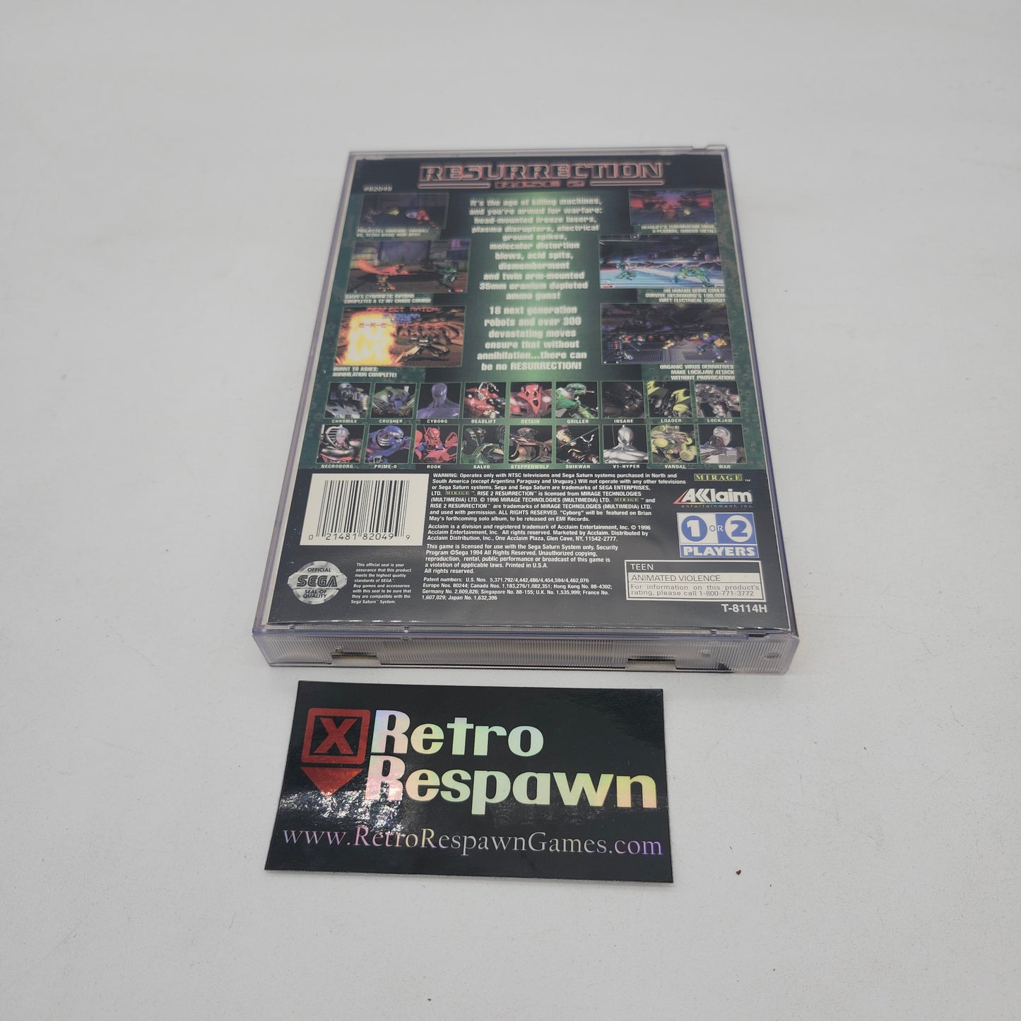 Rise 2 Resurrection - Sega Saturn (Complete)