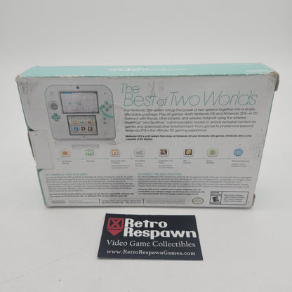 Nintendo 2DS White and Turquoise  [Included Mario Kart 7] - Nintendo DS (Complete)
