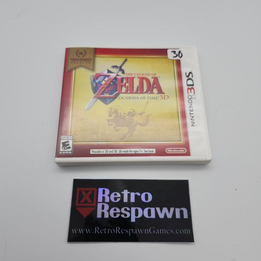 Zelda Ocarina of Time 3D [Nintendo Selects] - Nintendo 3DS (Complete)