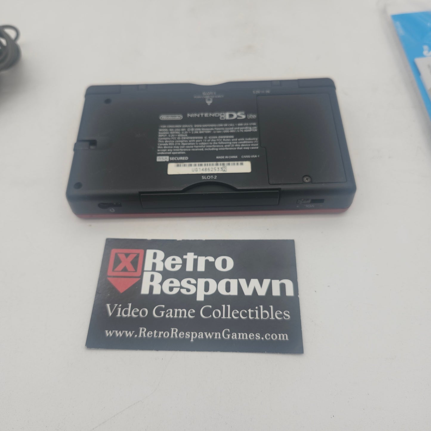 Red Crimson & Black Nintendo DS Lite - Nintendo DS (Complete)