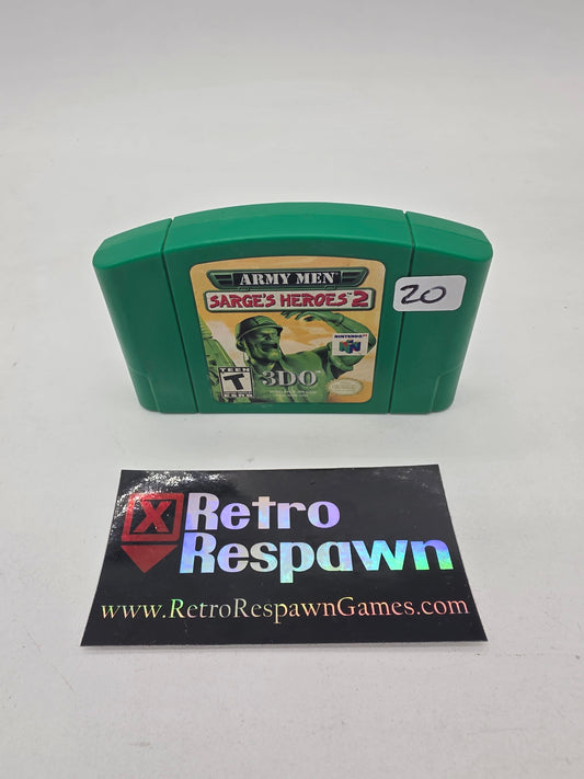 Army Men Sarge's Heroes 2 - Nintendo 64 (Game Only)