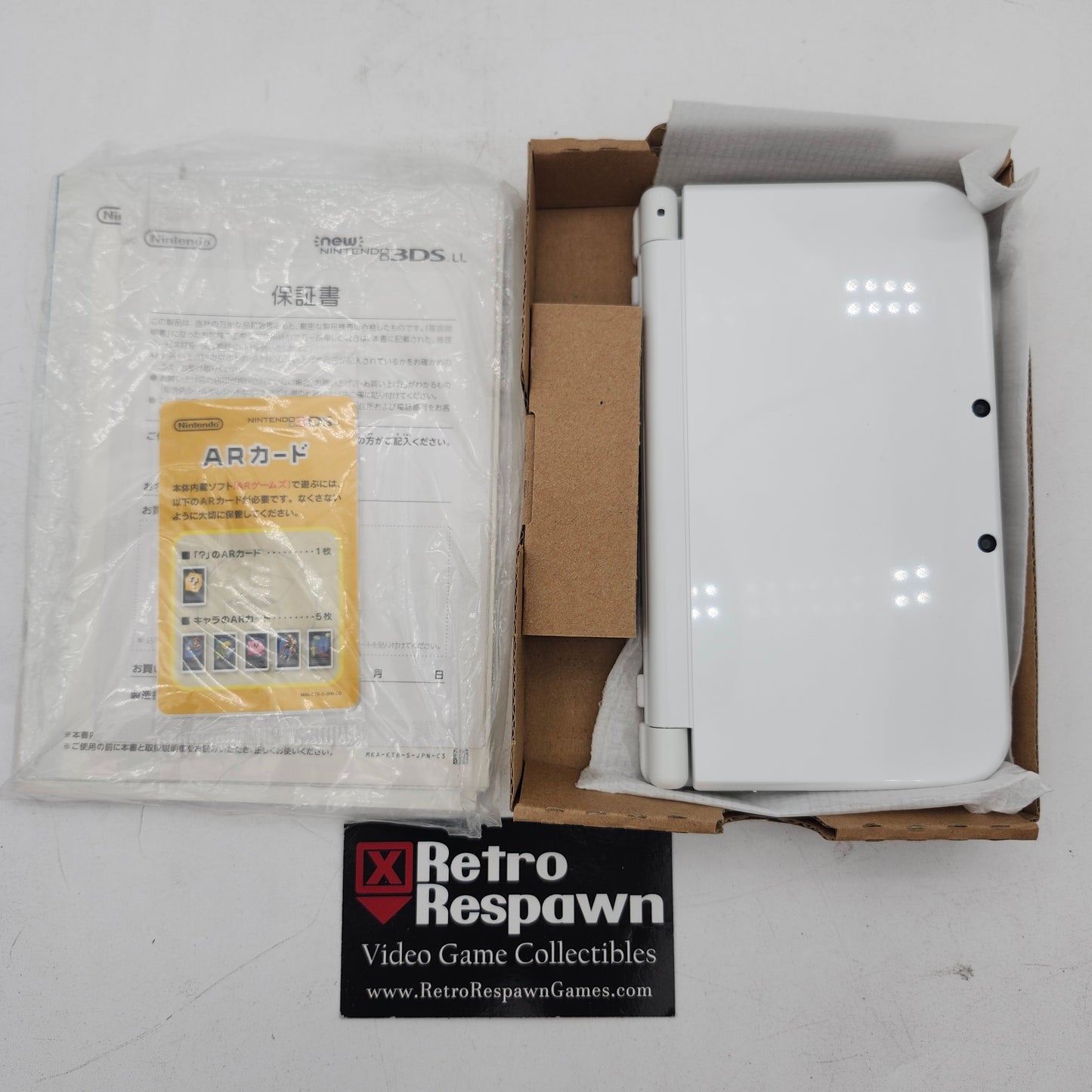 Modded New Nintendo 3DS LL Pearl White - JP Nintendo 3DS (Complete)