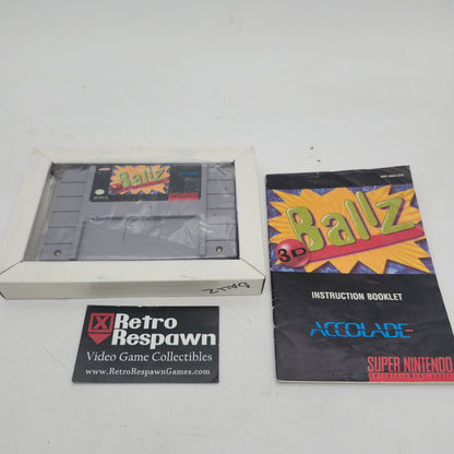 Ballz 3D - Super Nintendo (Complete)