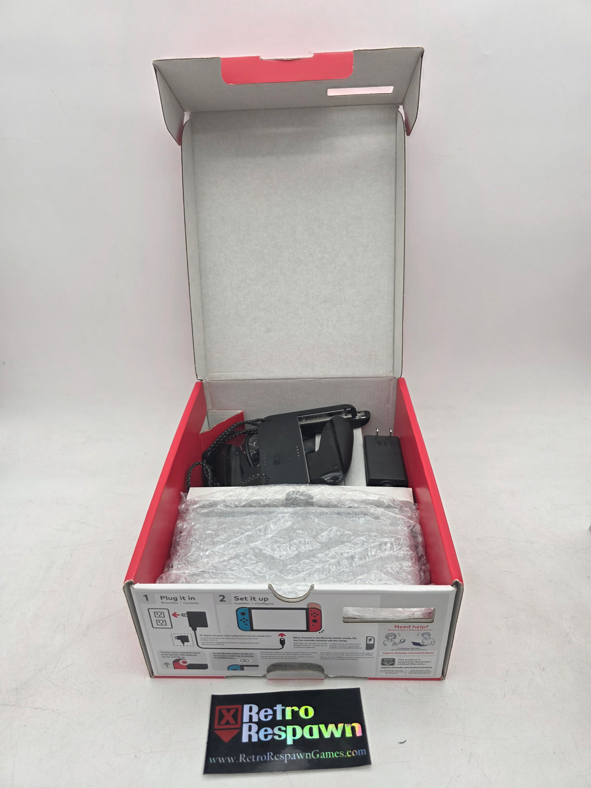 Nintendo Switch OLED with Black and Red Joy-Con - Nintendo Switch (Complete)