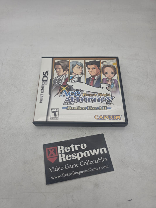 Phoenix Wright: Ace Attorney Justice For All - Nintendo DS (No Manual)