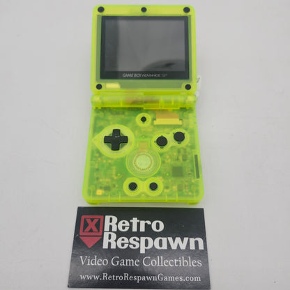 GBA SP [101 Reshelled, Neon Yellow Samus] - Nintendo GameBoy Advanced SP (Console + Charger)
