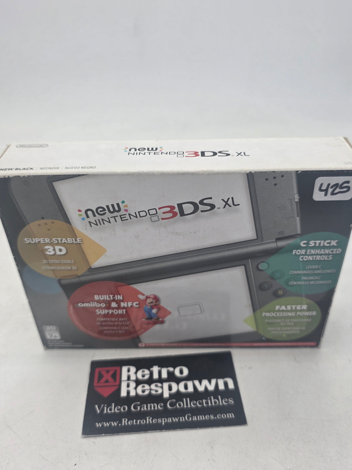 New Nintendo 3DS XL Black - Nintendo 3DS (Complete)