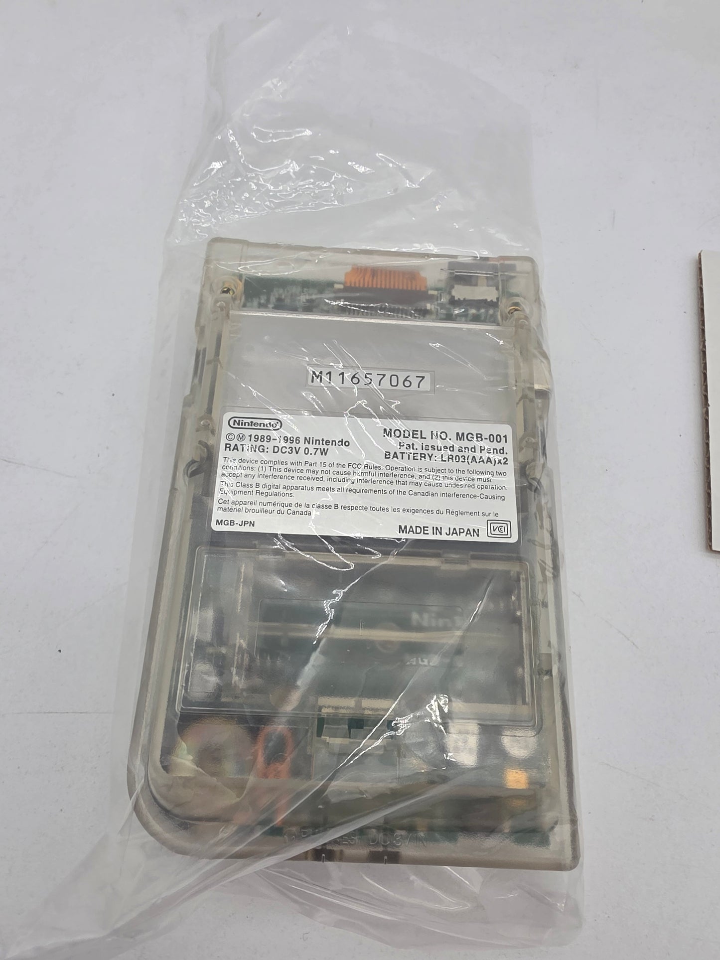 Gameboy Pocket [Limited Edition Famitsu Skeleton Model-F] - JP GameBoy (Complete)